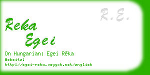 reka egei business card